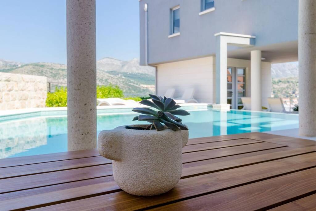 Modern Villa With Swimming Pool - Penthouse 杜布罗夫尼克 外观 照片