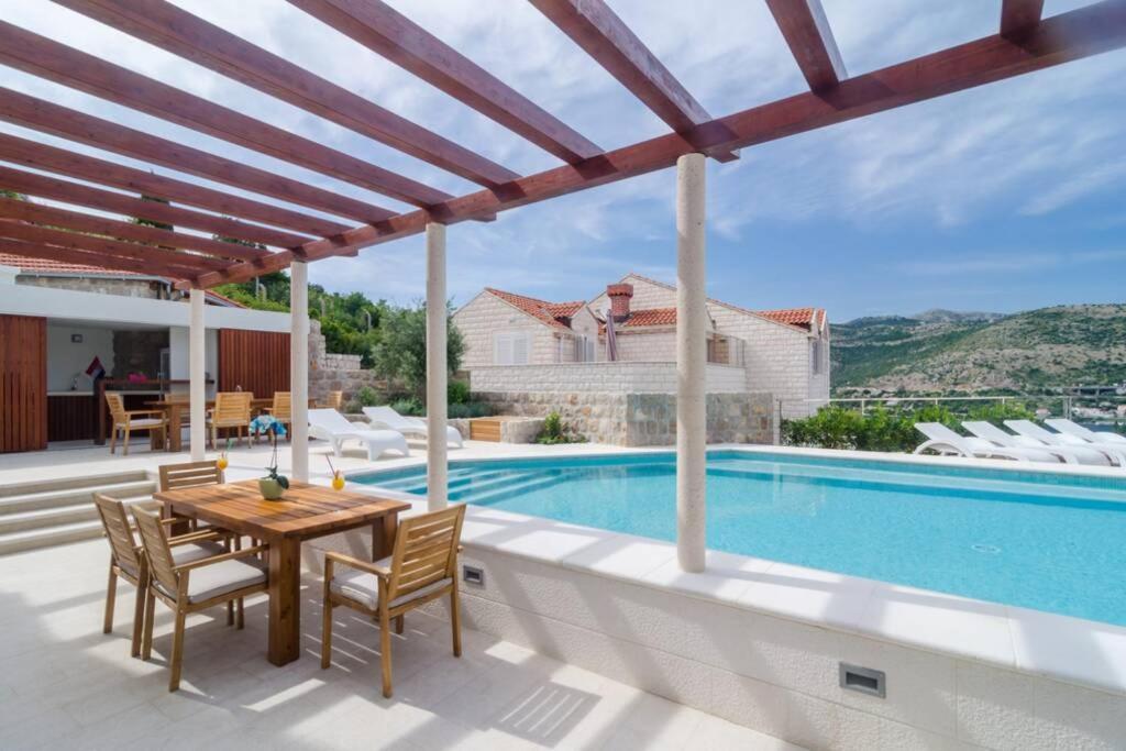 Modern Villa With Swimming Pool - Penthouse 杜布罗夫尼克 外观 照片